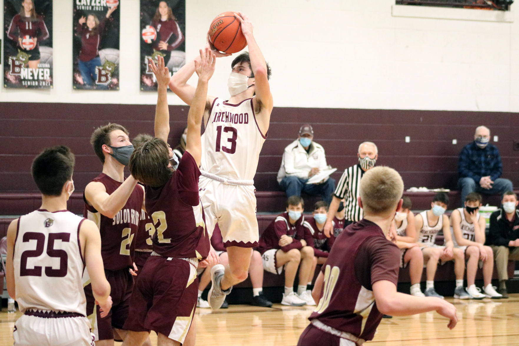 Birchwood boys basketball vs. Solon Springs 2-13-21